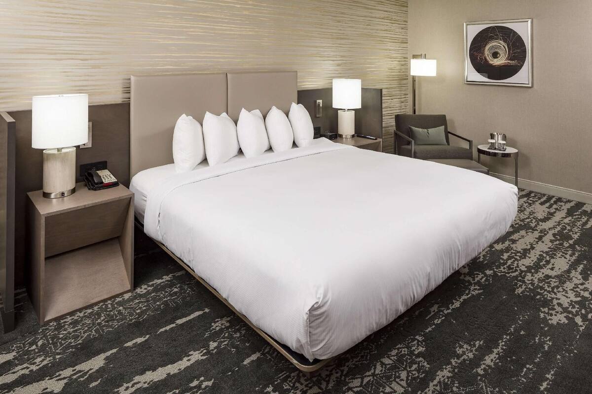 Hypo-allergenic bedding, pillowtop beds, blackout drapes, soundproofing