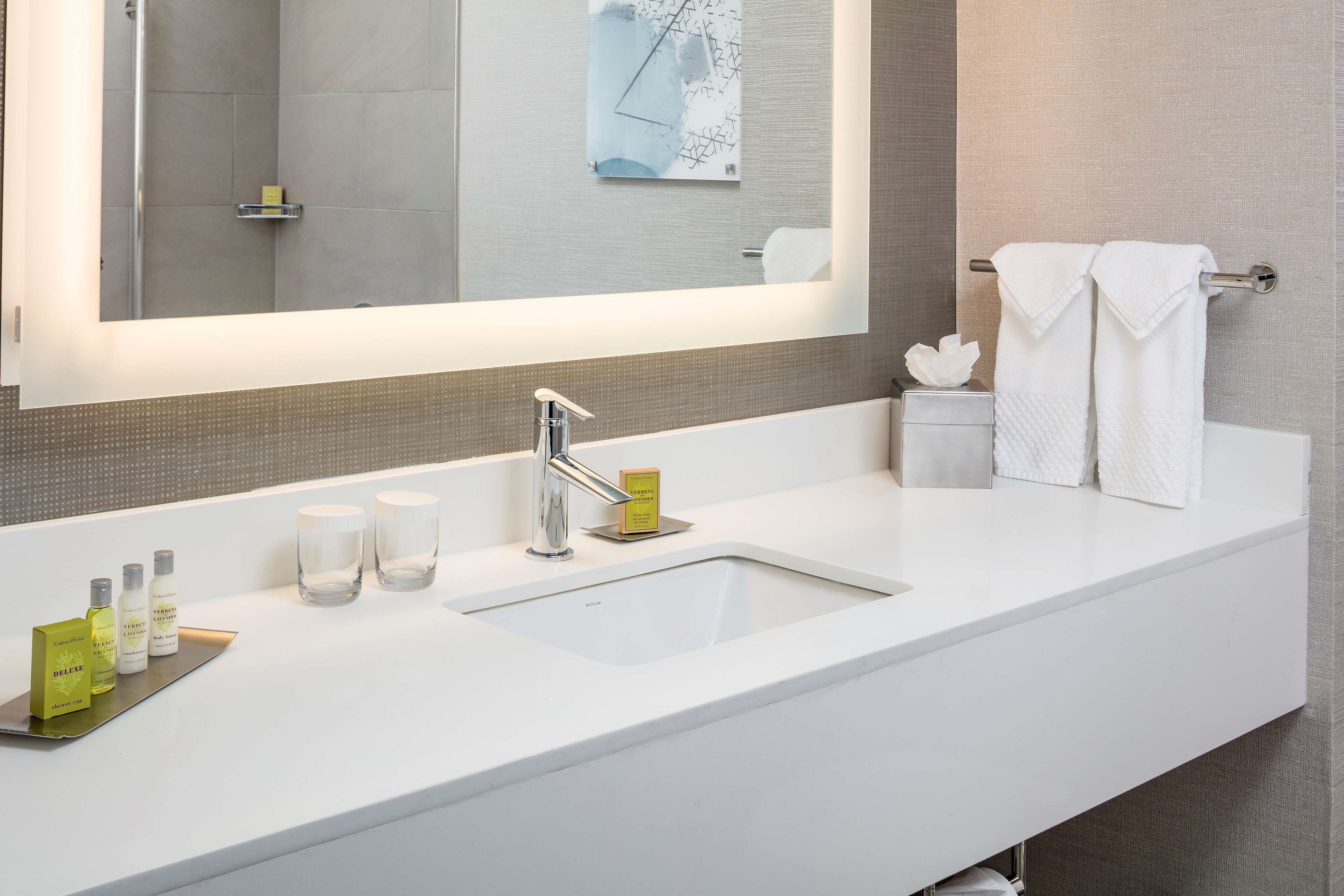 free toiletries, hair dryer, towels, soap