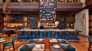 7 restaurants, breakfast, lunch, dinner served; Belgian cuisine