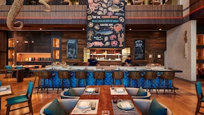 7 restaurants, breakfast, lunch, dinner served; Belgian cuisine