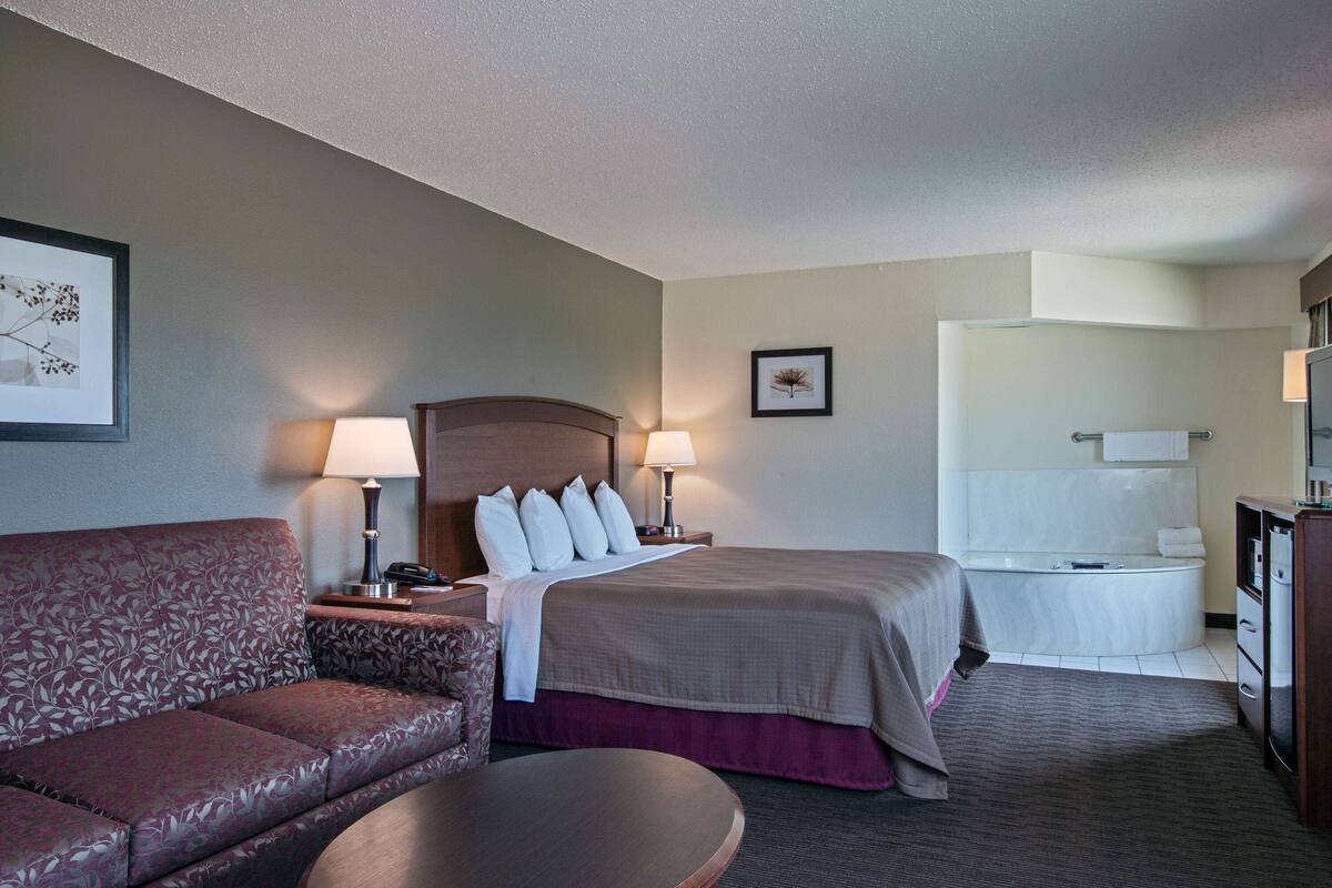 studio suite, 1 king bed, non smoking | 1 bedroom, desk, blackout curtains, iron/ironing board