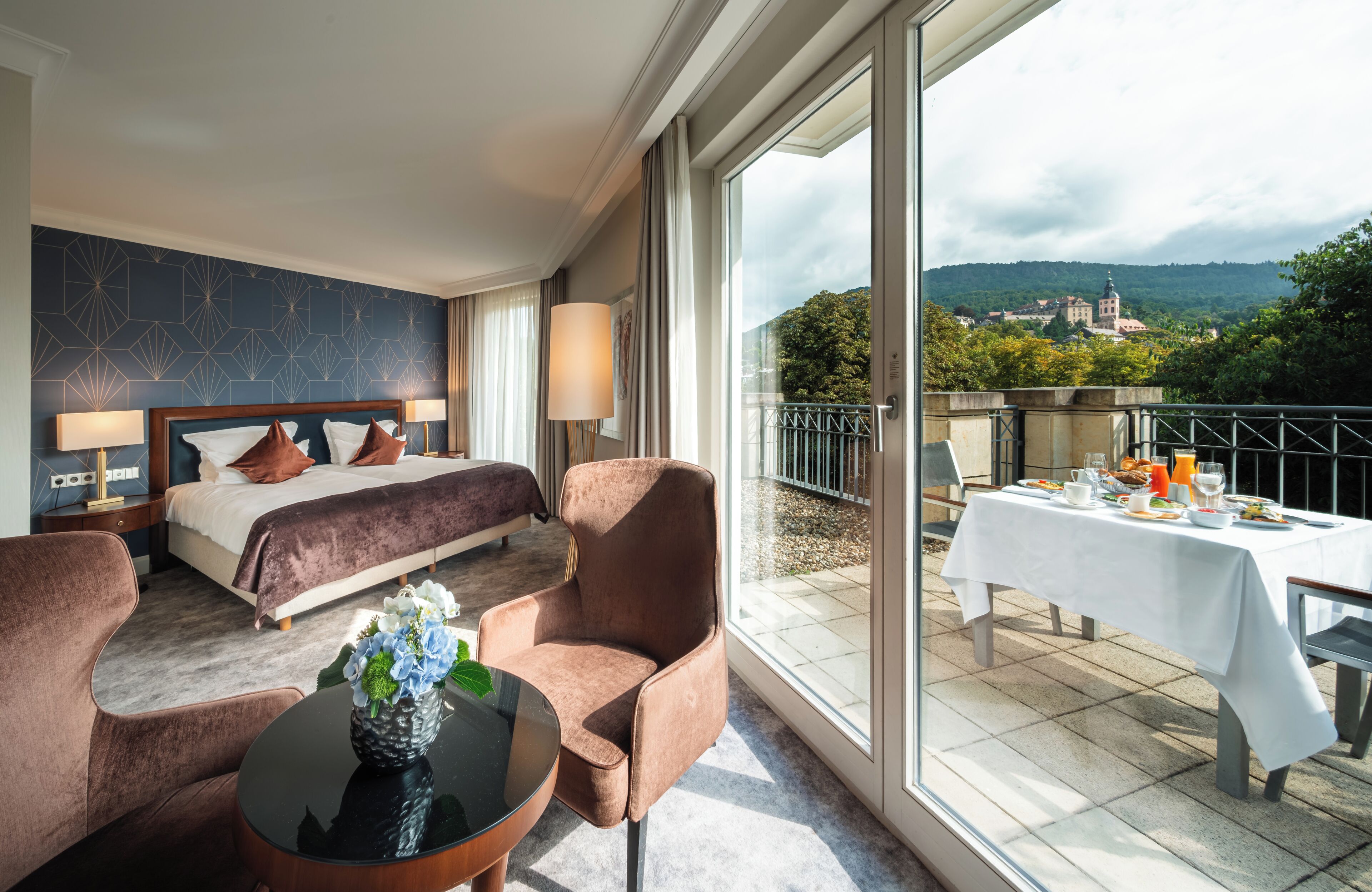 Doppia Deluxe, vista montagna | Biancheria da letto ipoallergenica, minibar, una cassaforte in camera
