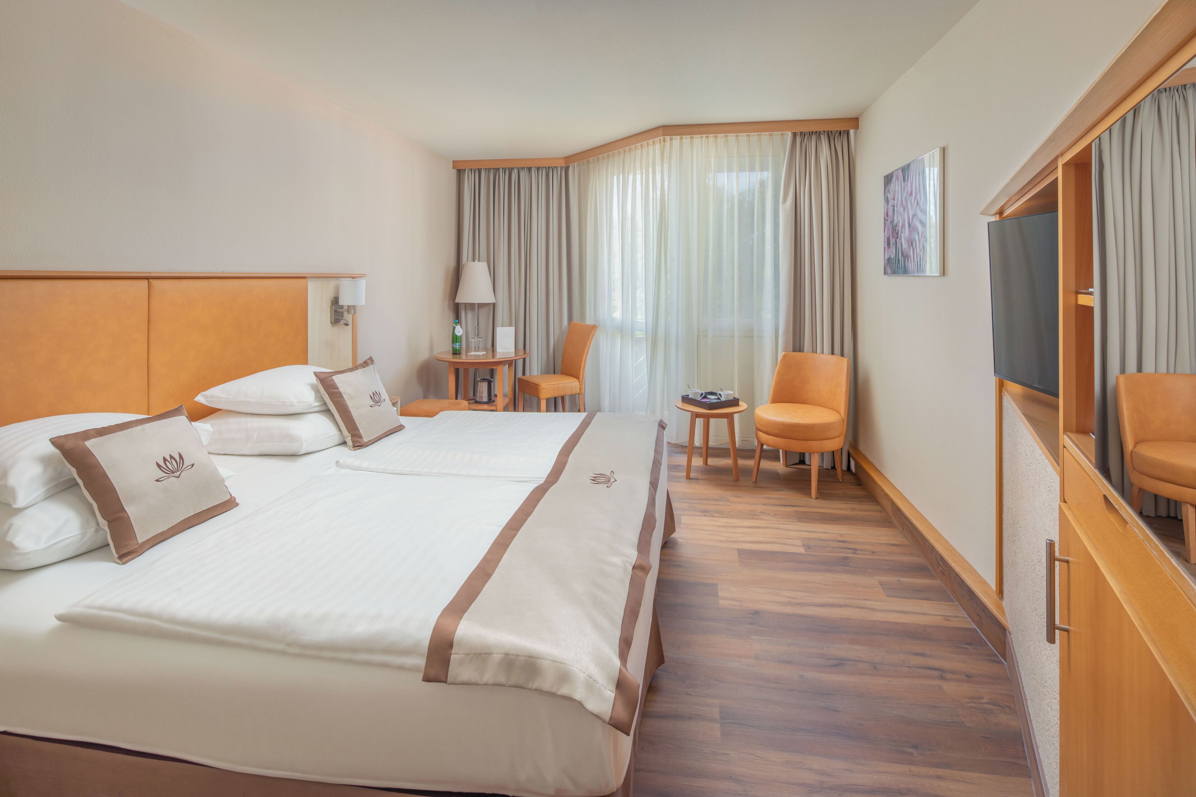 hypo-allergenic bedding, minibar, in-room safe, individually decorated