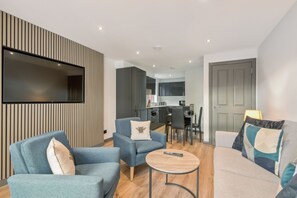 Apartment, Two Bedrooms | Living area | 32-inch LCD TV with digital channels, TV