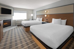 Deluxe Room, 2 Queen Beds, Non Smoking | Desk, iron/ironing board, free cots/infant beds, rollaway beds - AmericInn by Wyndham Douglas/Saugatuck (Douglas)