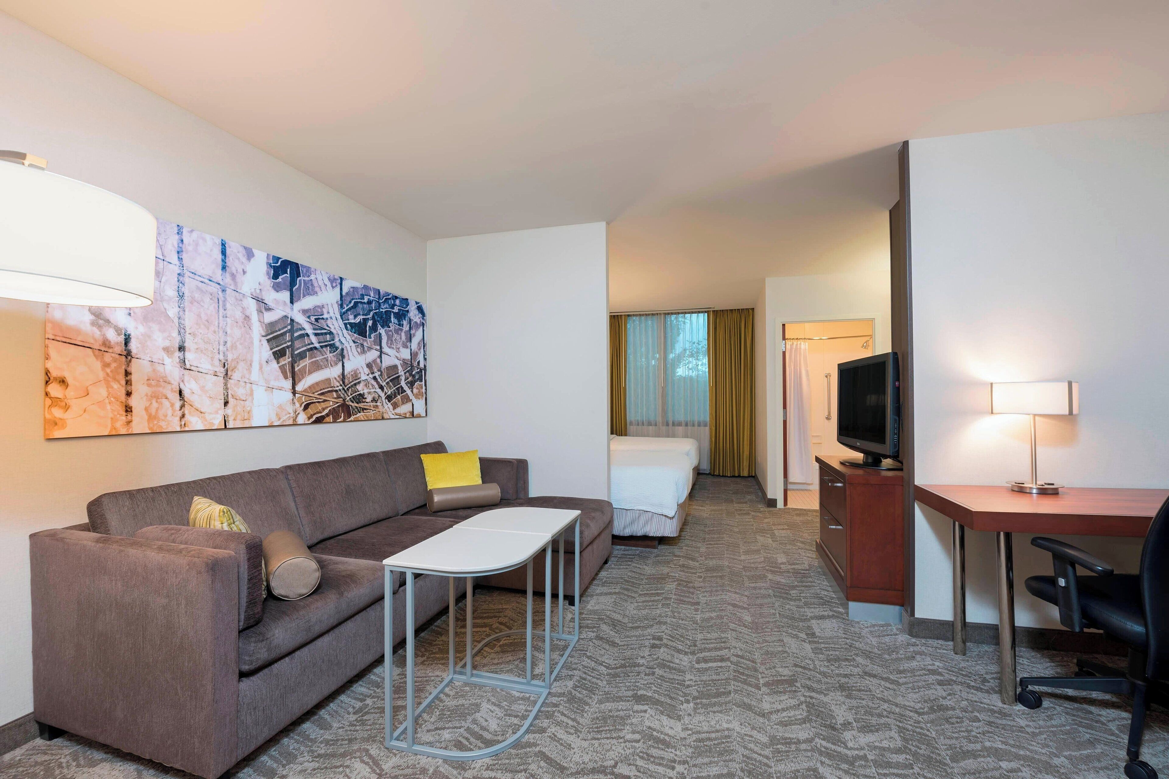 In-room safe, desk, laptop workspace, blackout curtains