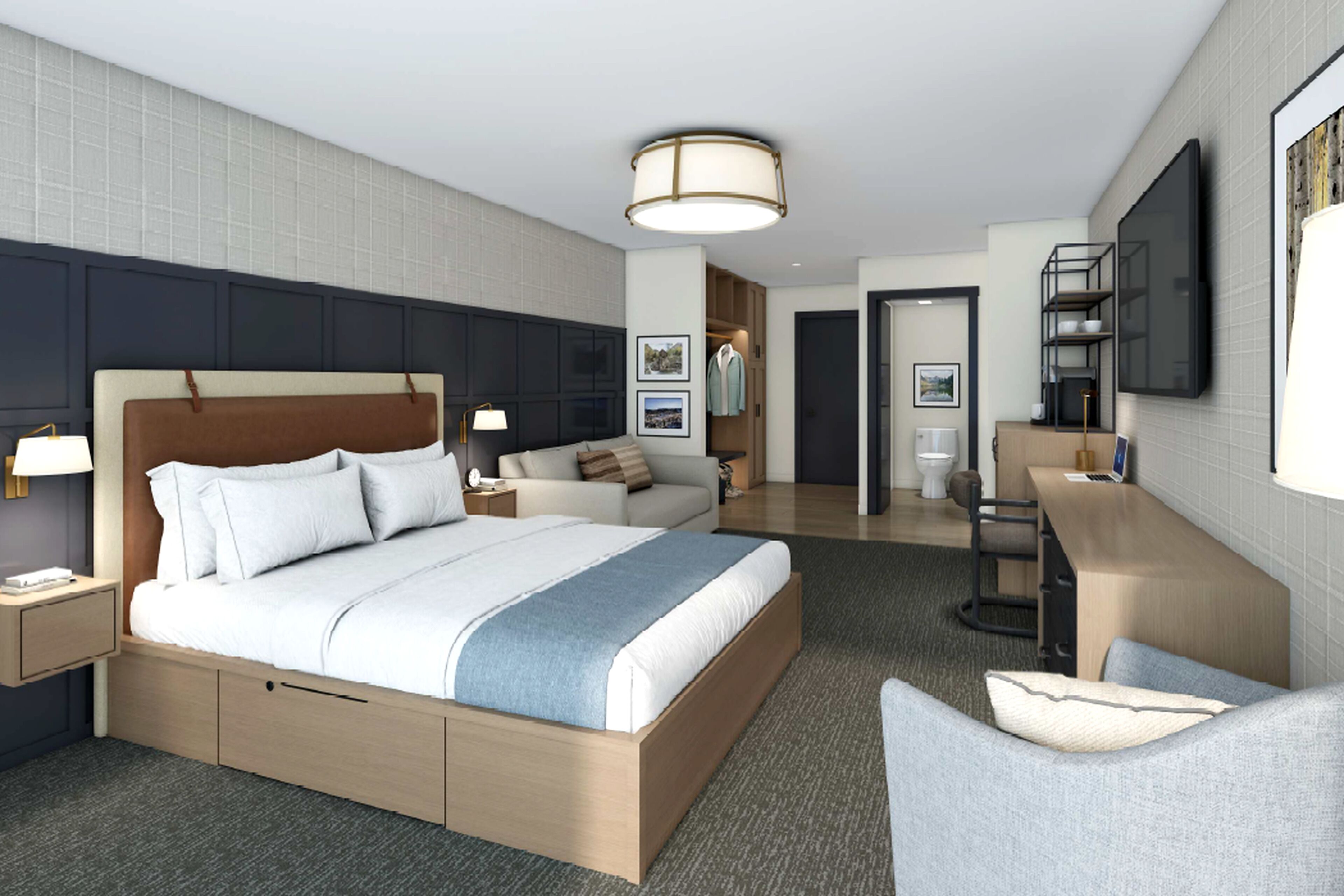 Deluxe Room, Mountain View (King) | In-room safe, iron/ironing board, free cribs/infant beds, free WiFi