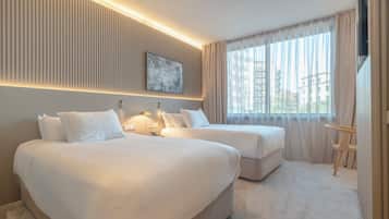 Tomannsrom – premium | Sengetøy i egyptisk bomull, sengetøy av topp kvalitet og minibar