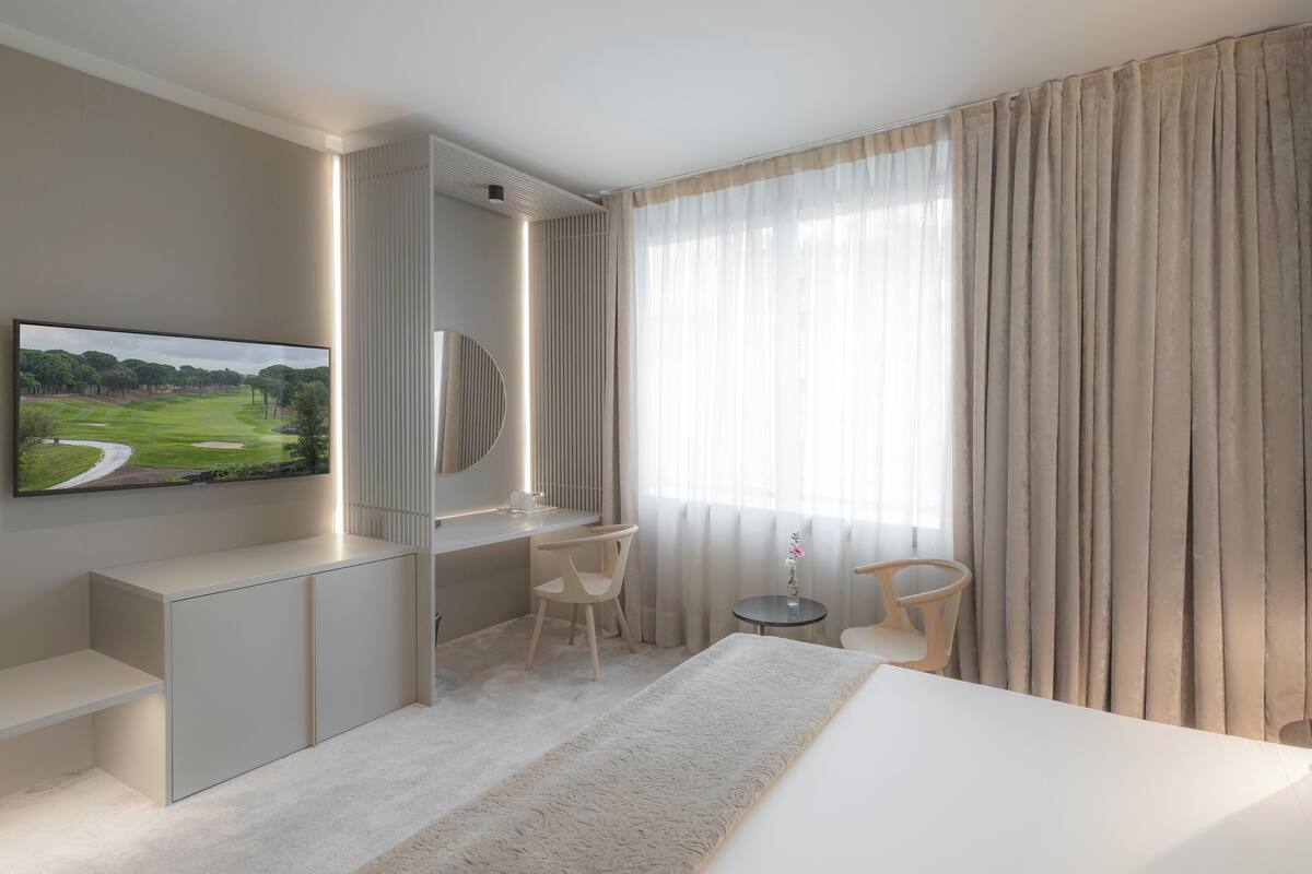 Premium Doble | Bộ trải giường bằng vải cotton Ai Cập, bộ đồ giường cao cấp, minibar 