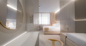 Deluxe Quadruple Room | 1 bedroom, Egyptian cotton sheets, premium bedding, minibar