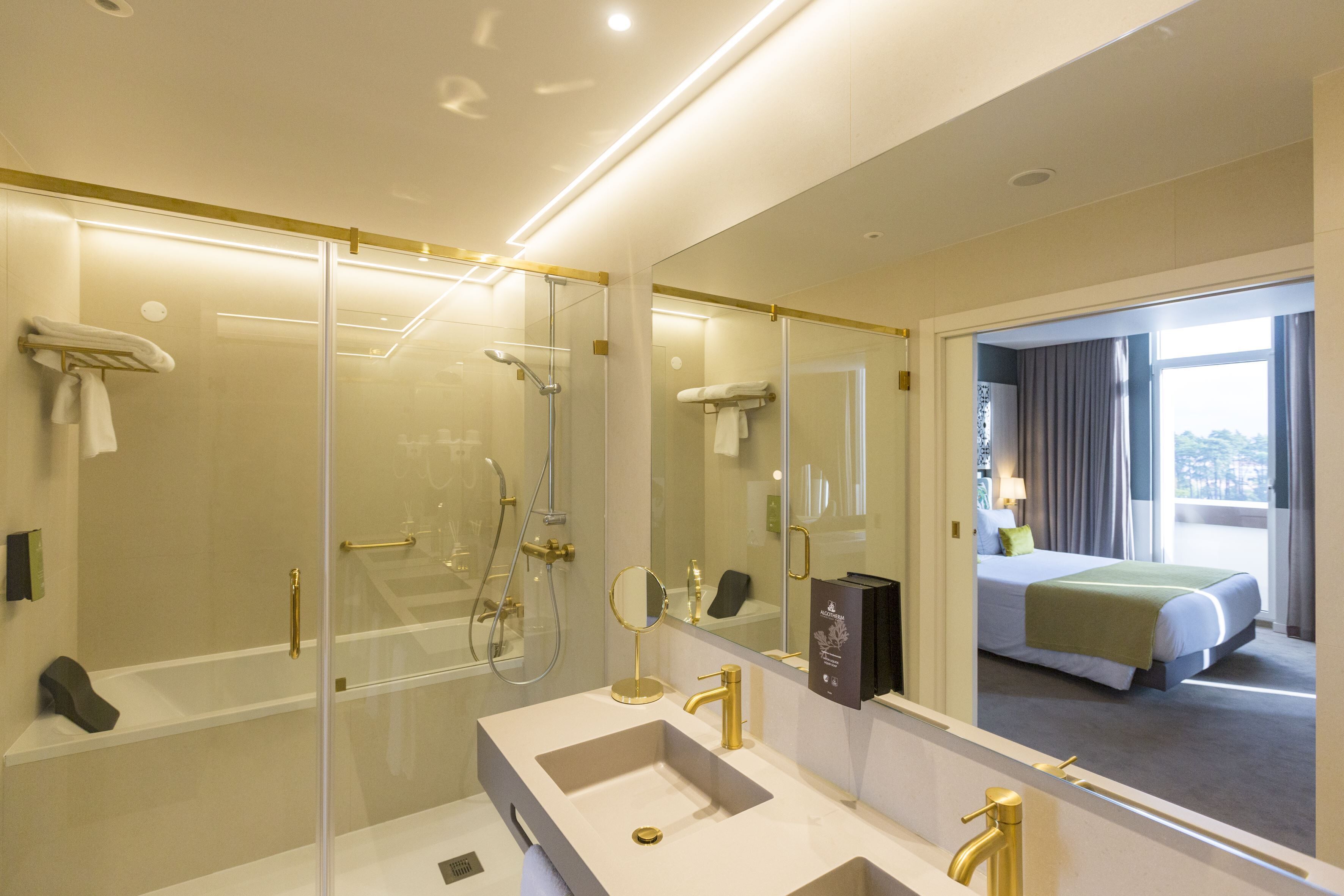 junior suite with sanctuary view | bathroom | free toiletries, hair dryer, bathrobes, slippers