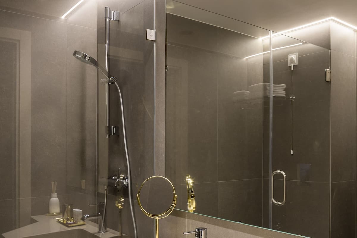 free toiletries, hair dryer, bathrobes, slippers