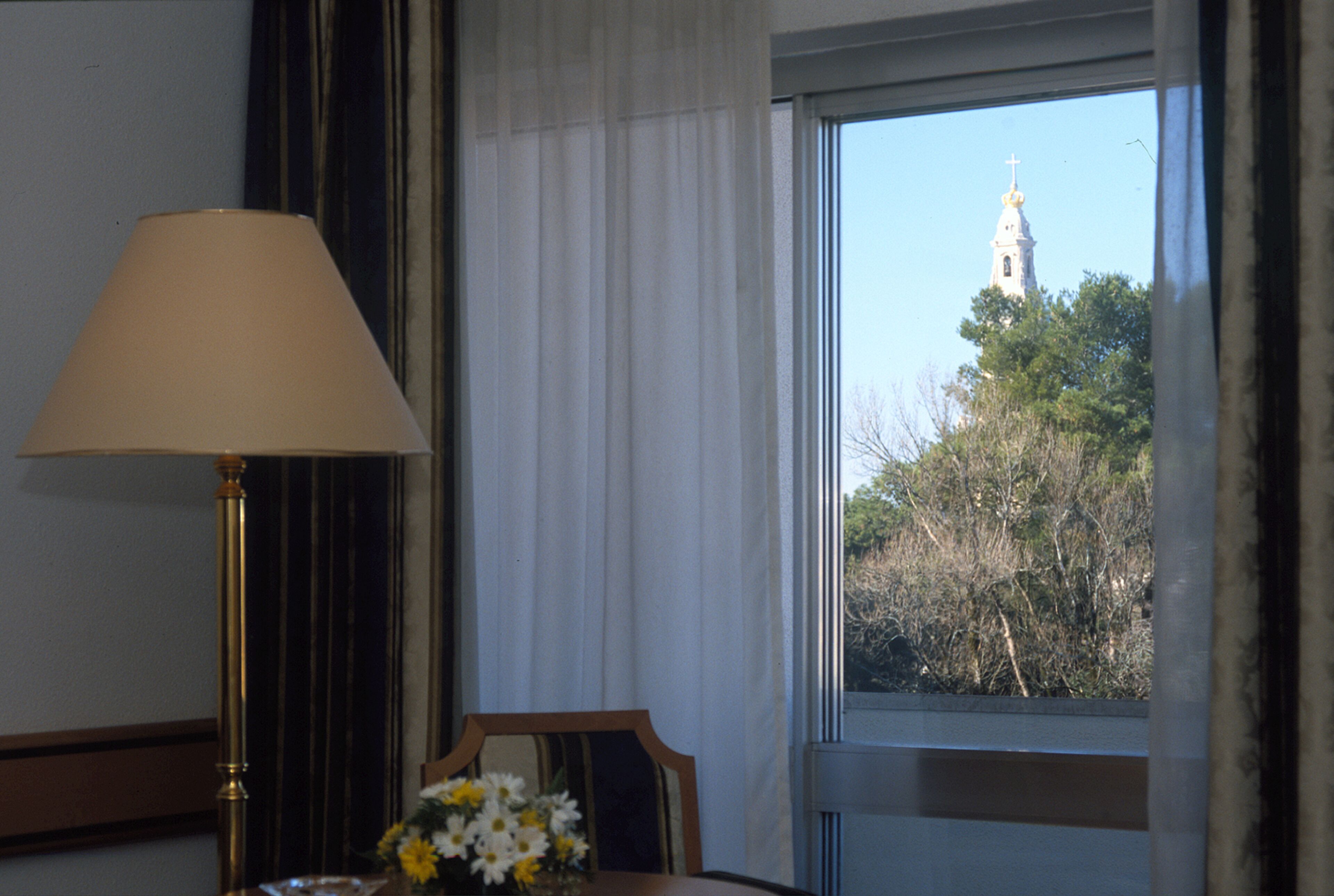 double or twin room (sanctuary view) | living area | tv