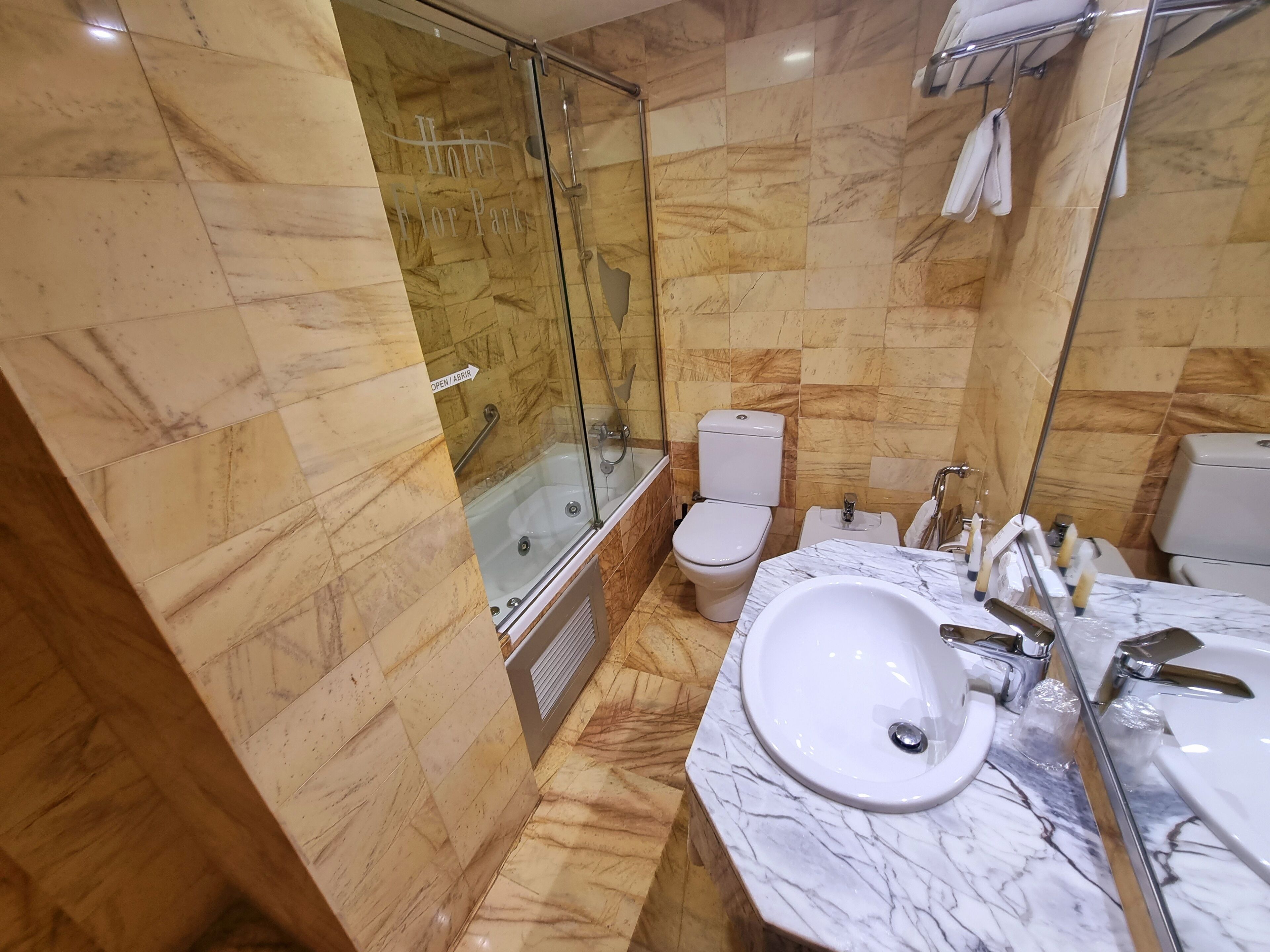 superior double room, terrace, city view | bathroom | rainfall showerhead, designer toiletries, hair dryer, bidet