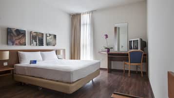 In-room safe, desk, free cribs/infant beds, rollaway beds