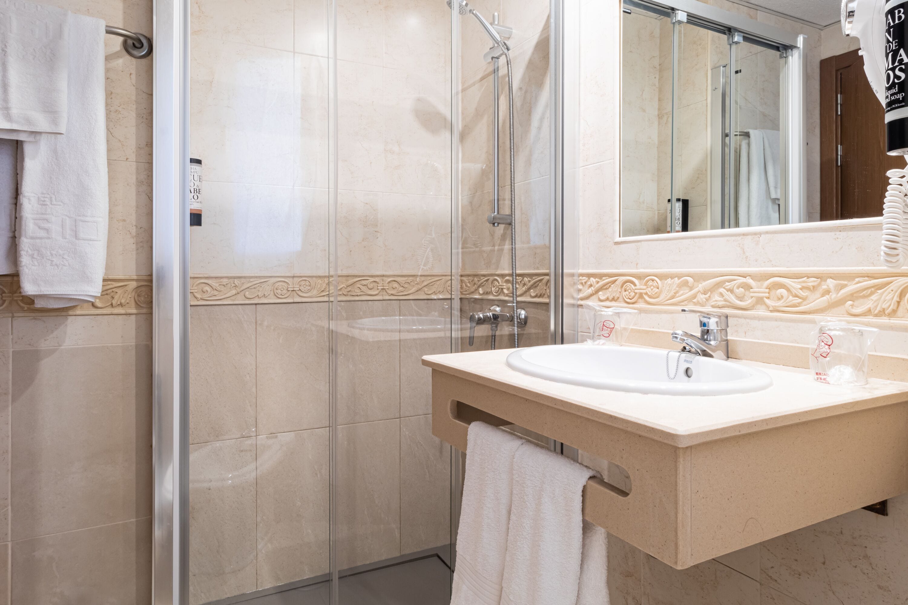 single room | bathroom | hair dryer, bidet, towels