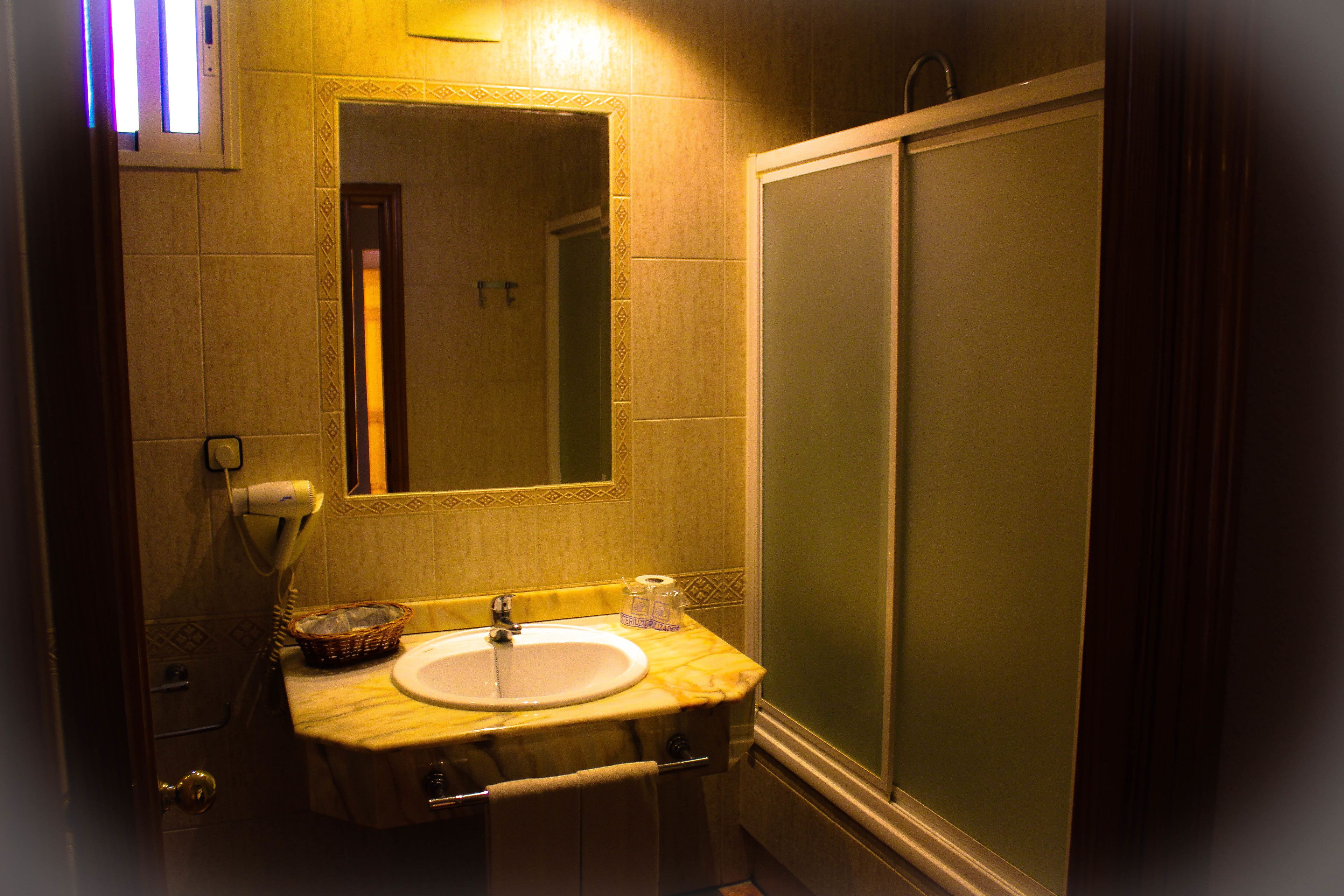 double room | bathroom | hair dryer, towels