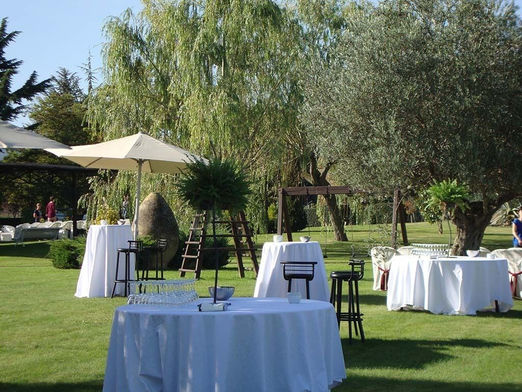 outdoor wedding area