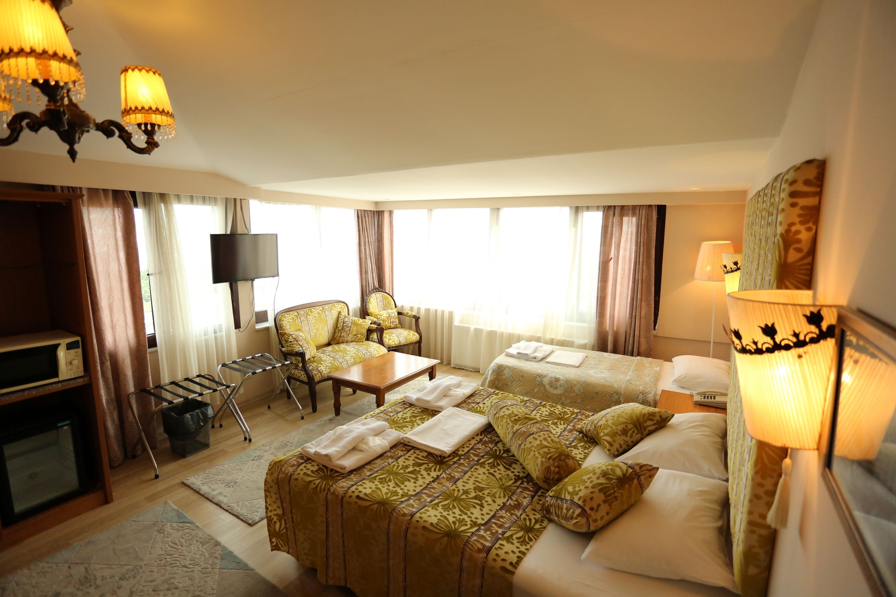 Minibar, in-room safe, blackout drapes, soundproofing