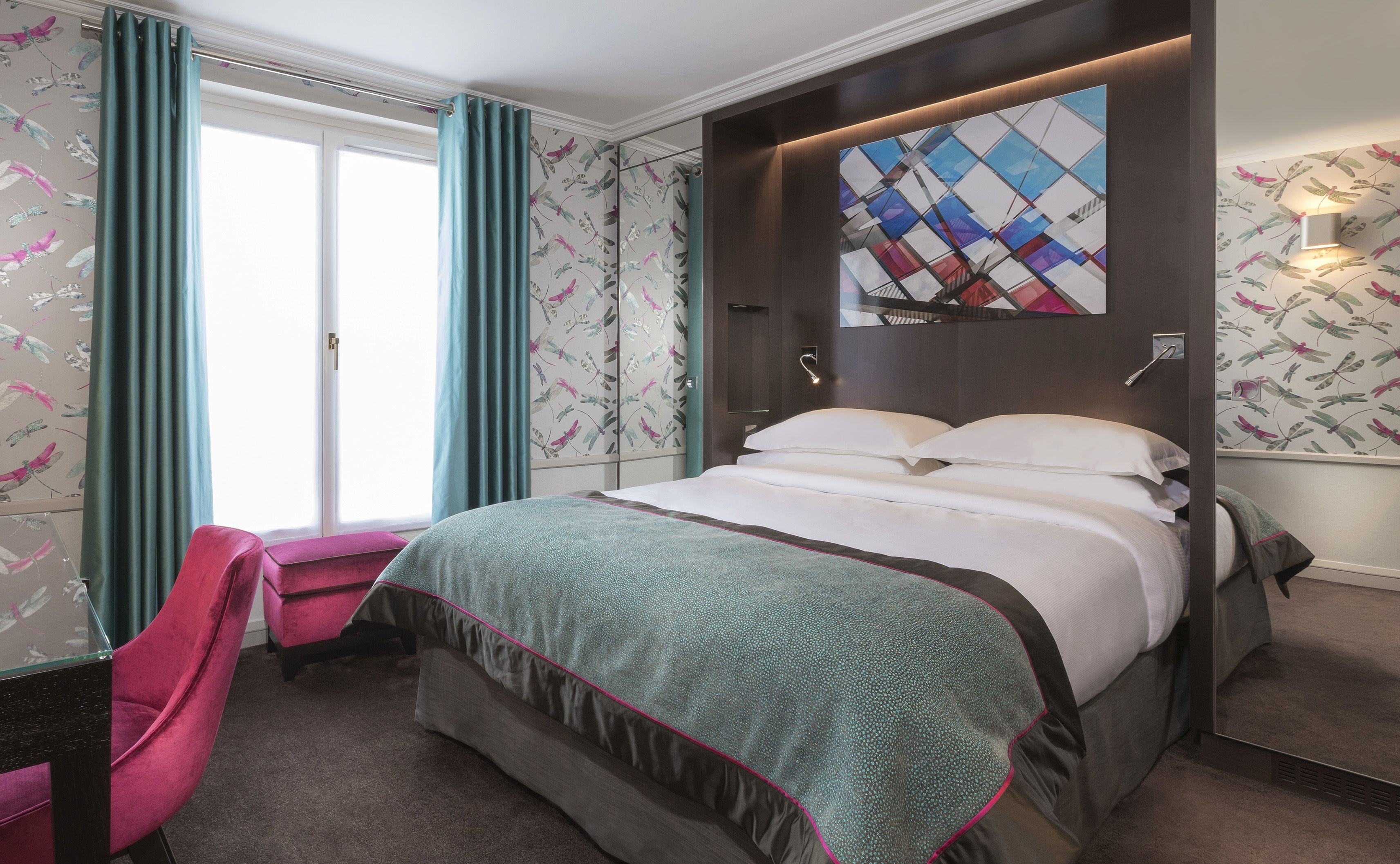 deluxe terrace double room | 1 bedroom, desk, soundproofing, iron/ironing board