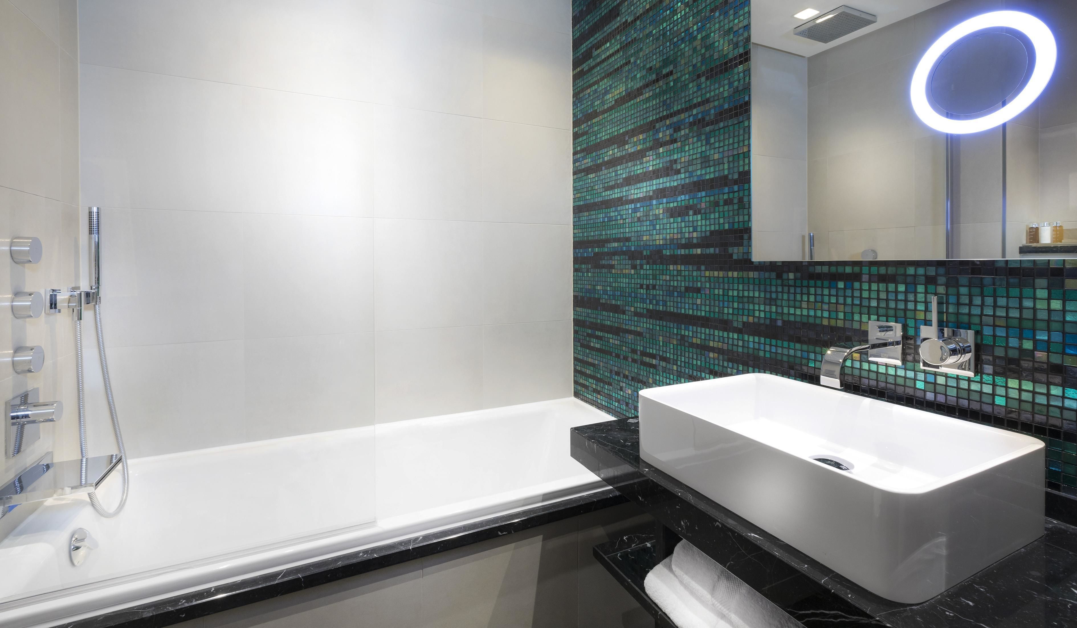 free toiletries, hair dryer, slippers, towels