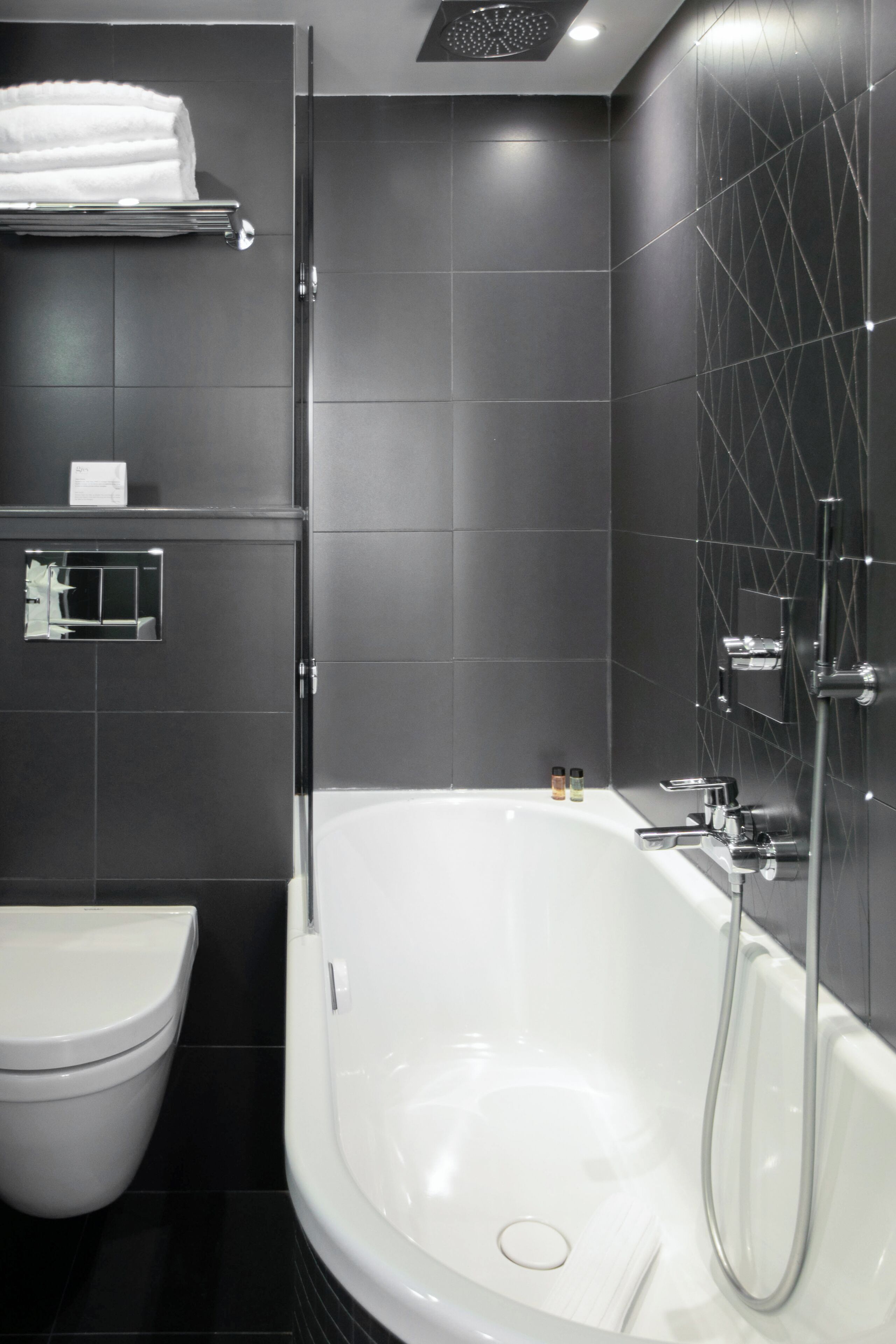 free toiletries, hair dryer, slippers, towels