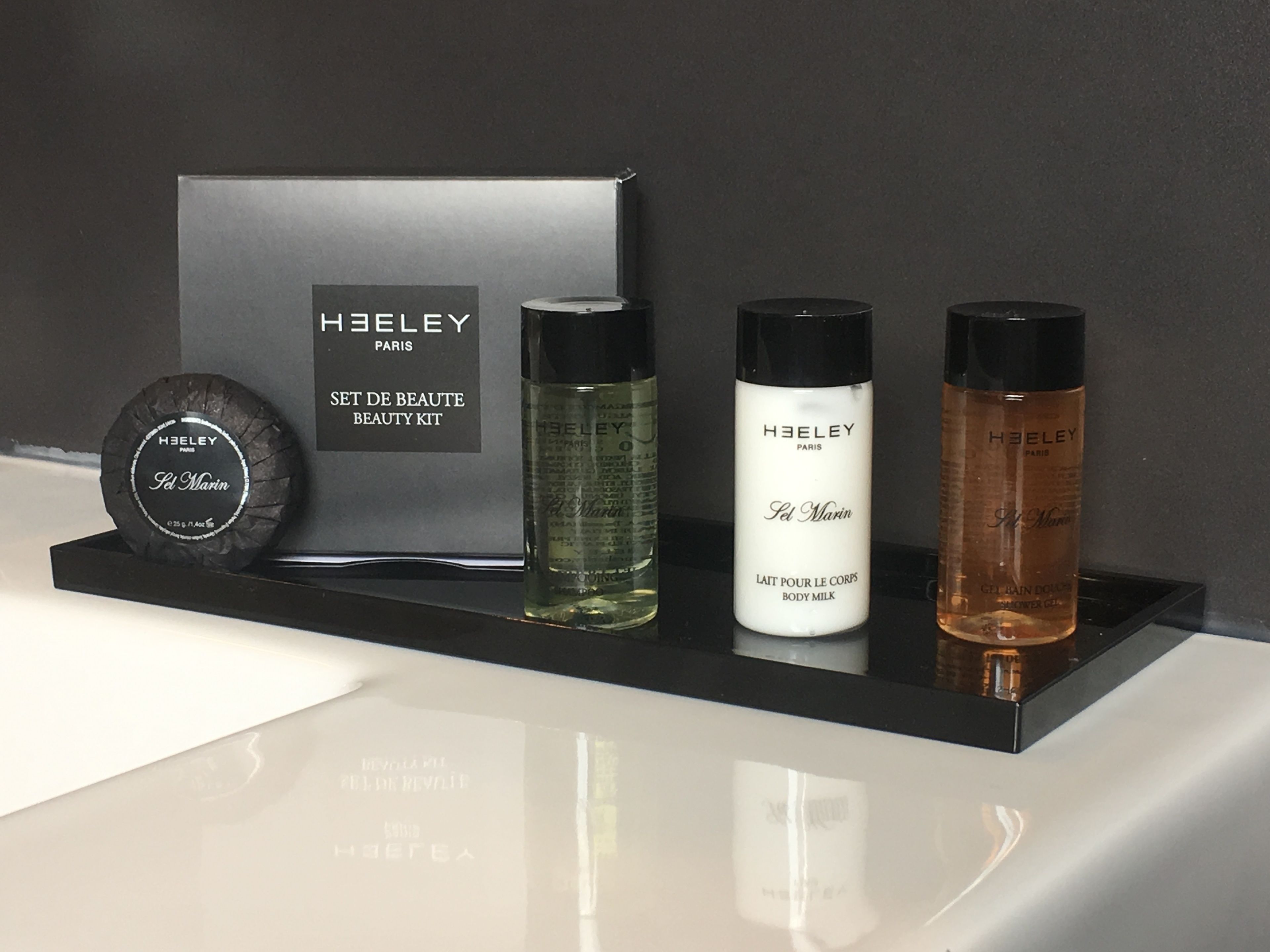 free toiletries, hair dryer, slippers, towels