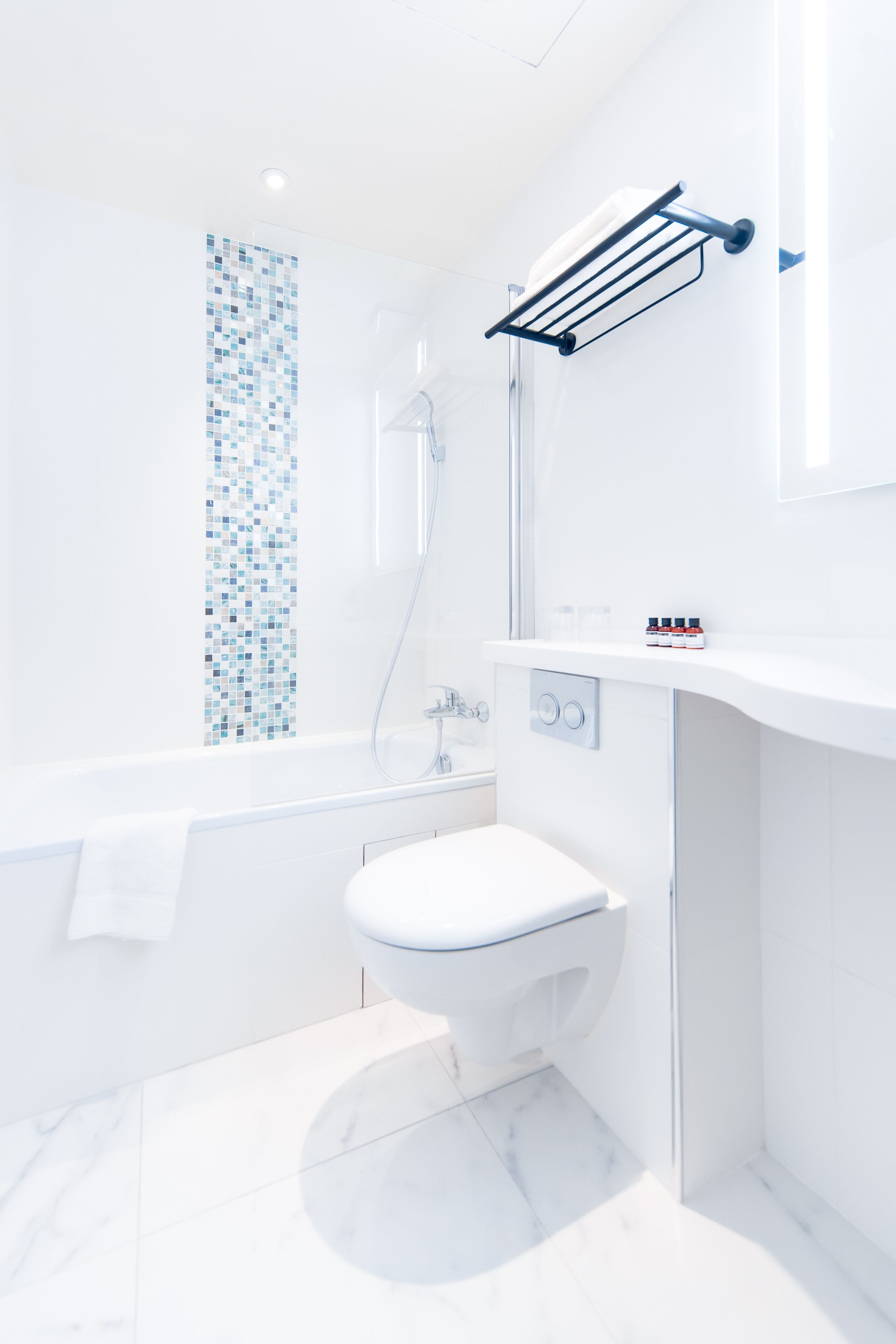 standard triple room | bathroom | eco-friendly toiletries, hair dryer, towels, soap