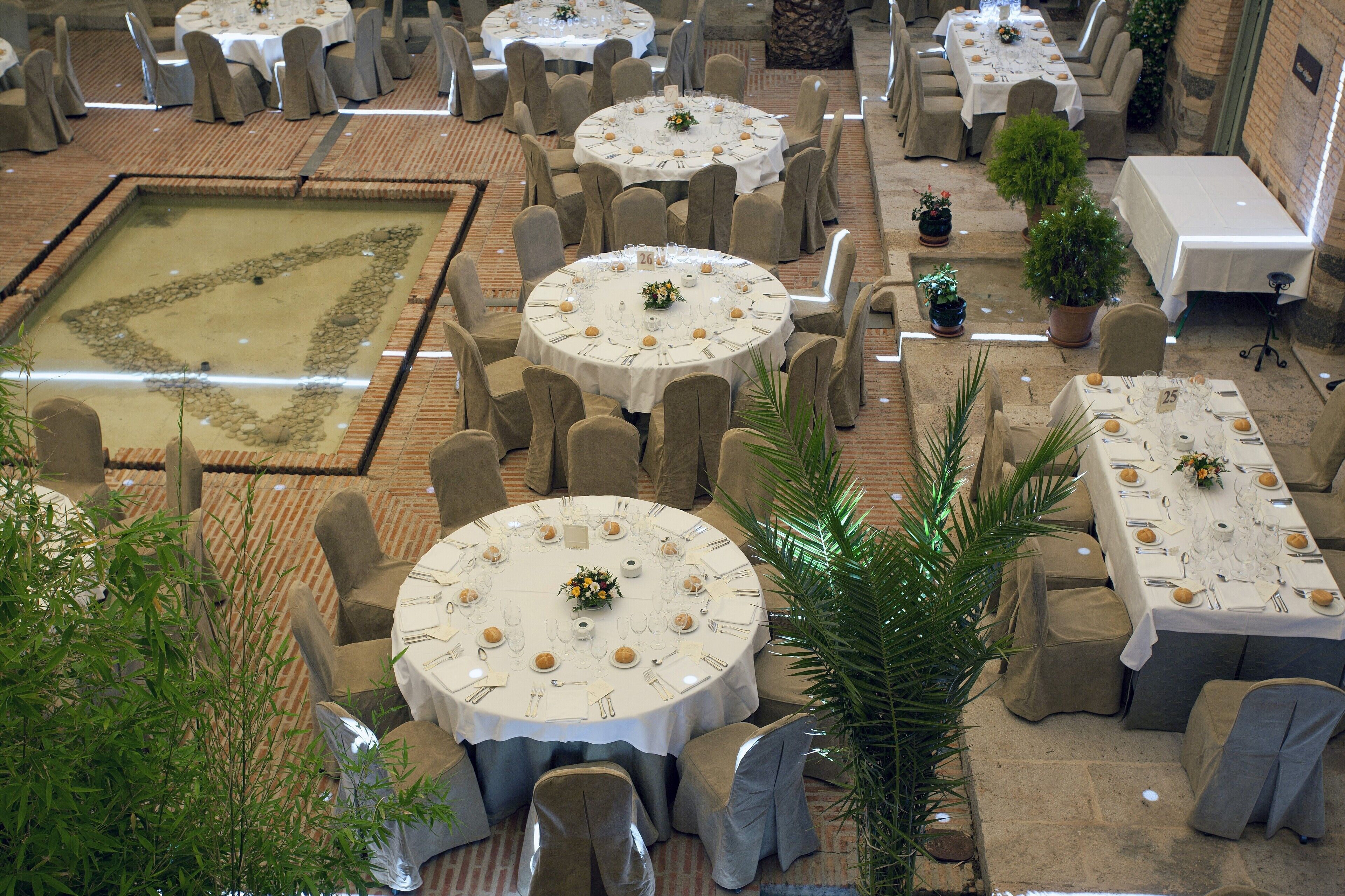 outdoor wedding area