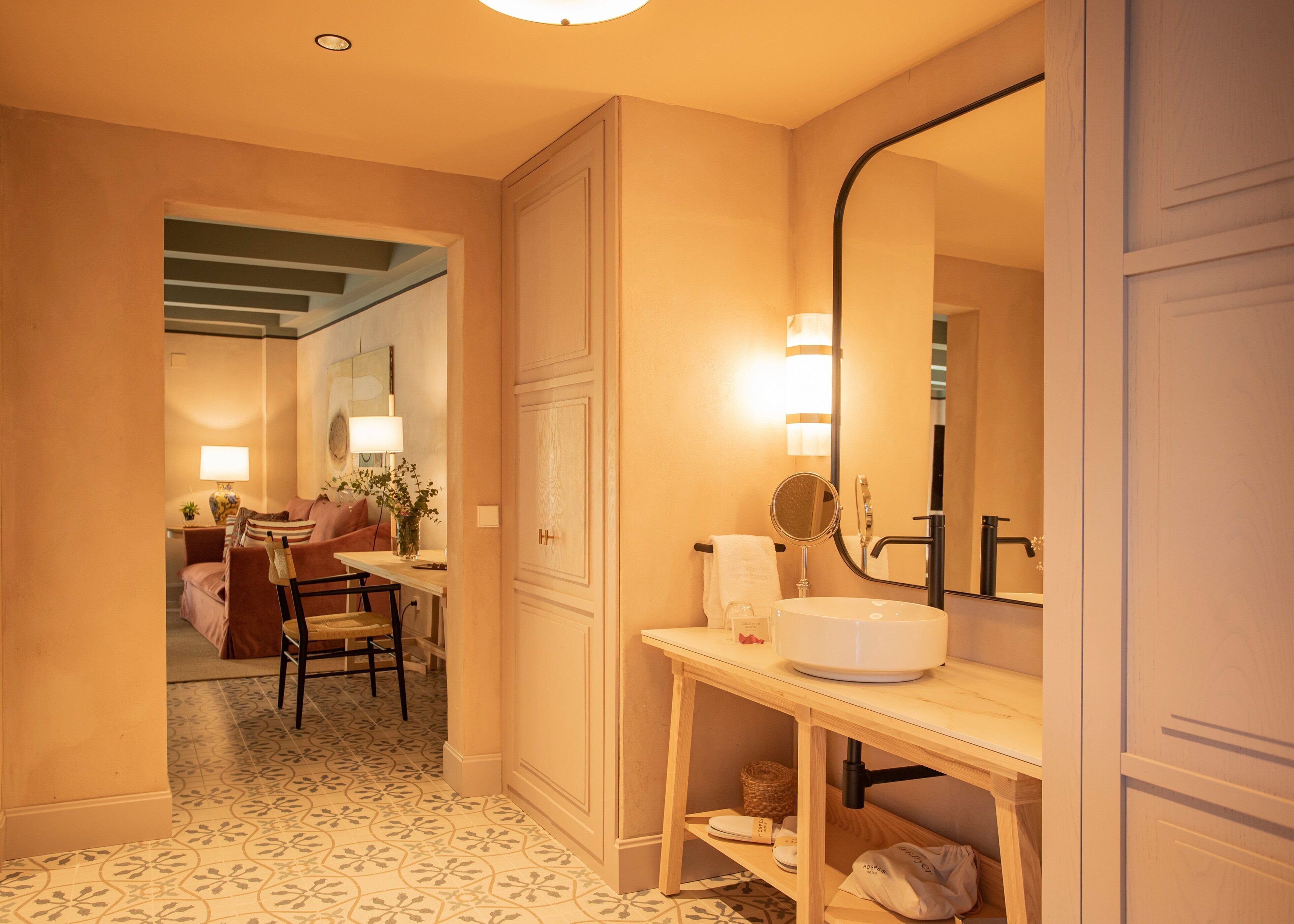 rainfall showerhead, eco-friendly toiletries, hair dryer, bathrobes