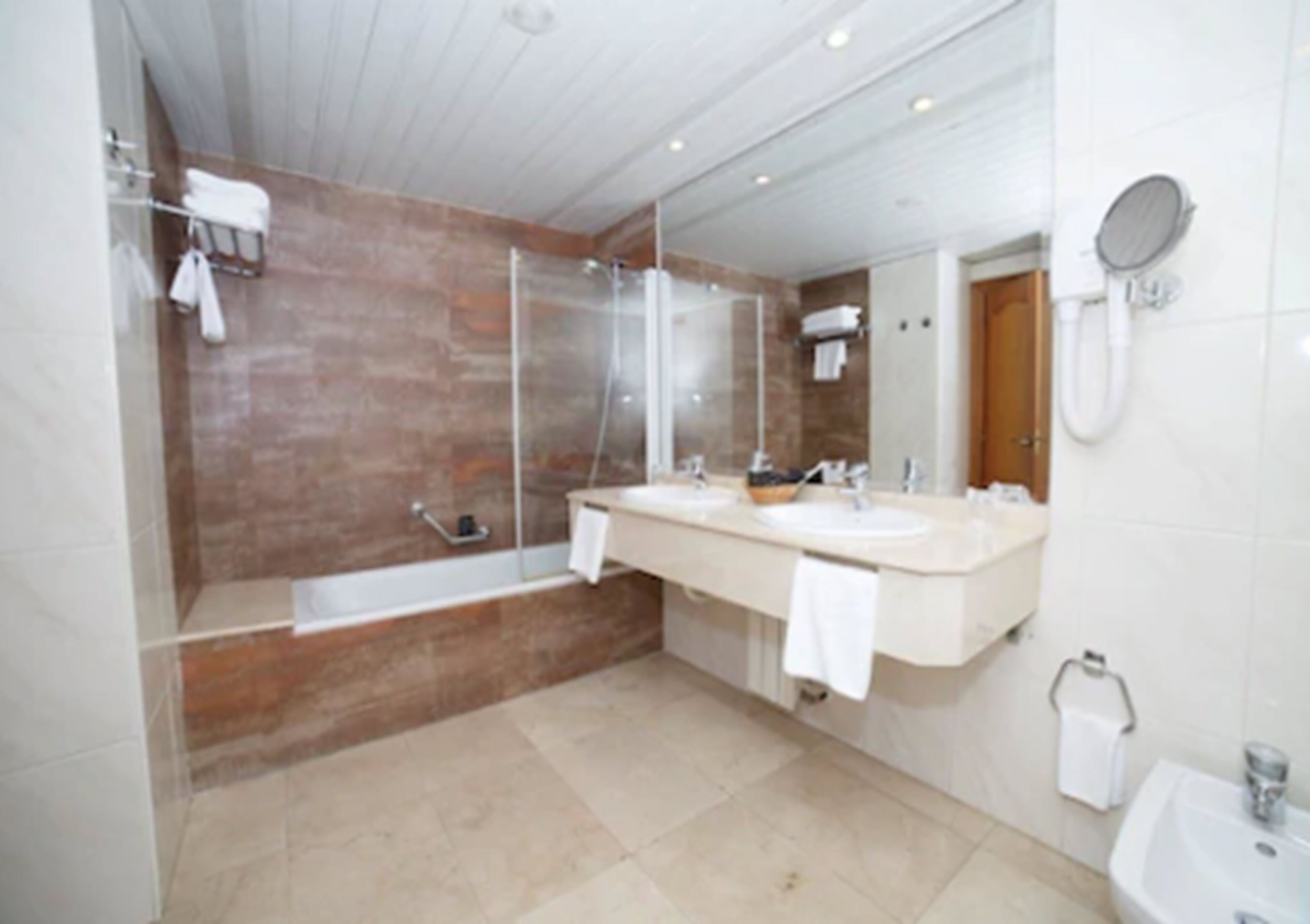 free toiletries, hair dryer, towels