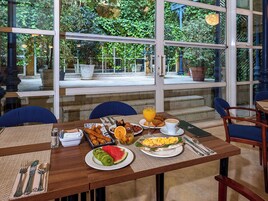 Breakfast and dinner served, Spanish cuisine