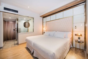 Premium bedding, minibar, in-room safe, desk