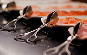 Daily buffet breakfast (EUR 14 per person)