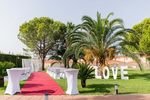 Außenbereich für Hochzeiten