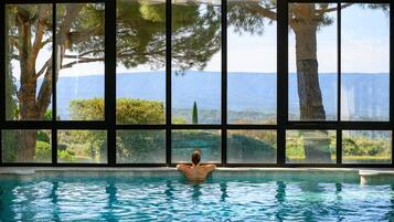 Indoor pool, seasonal outdoor pool