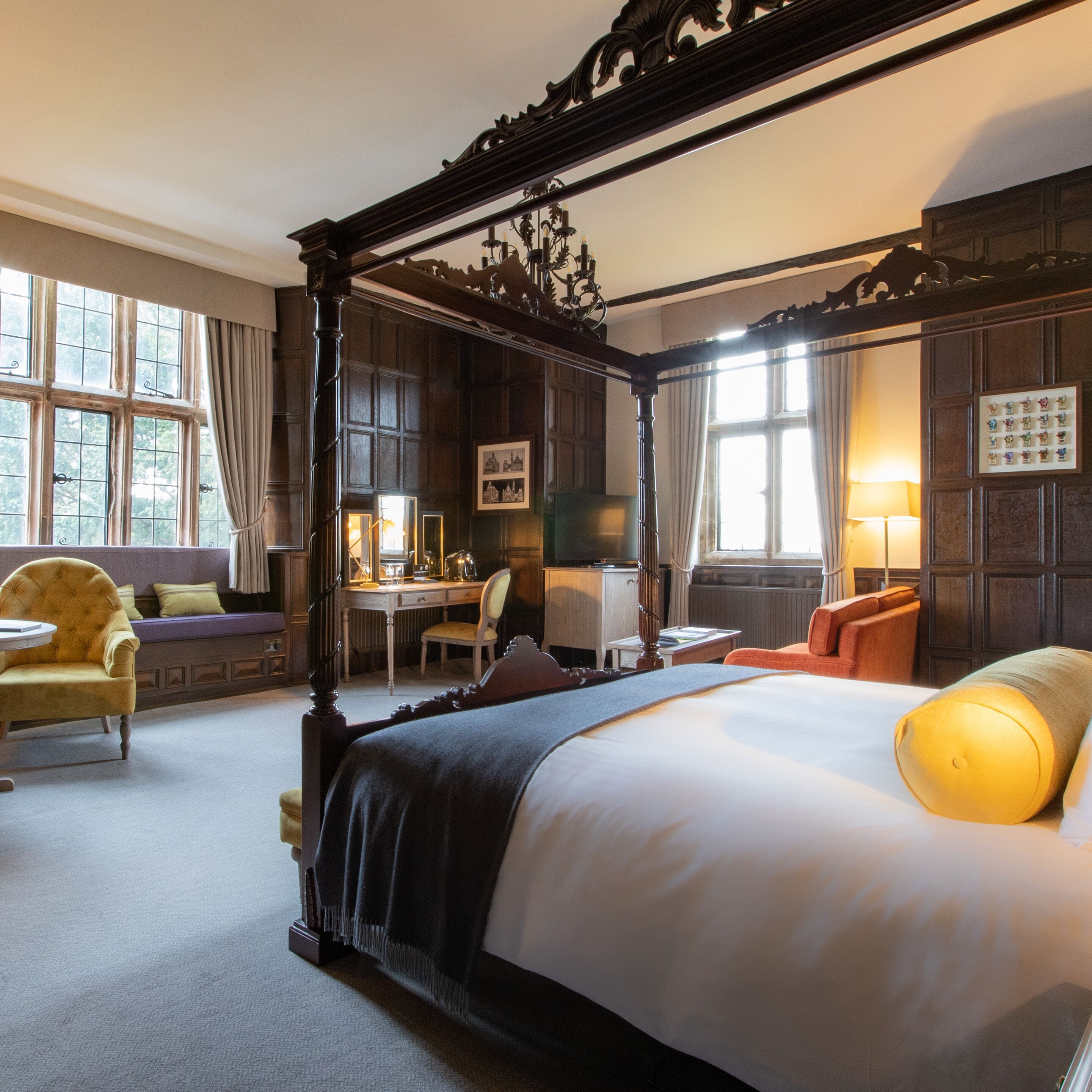 manor house four poster | view from room