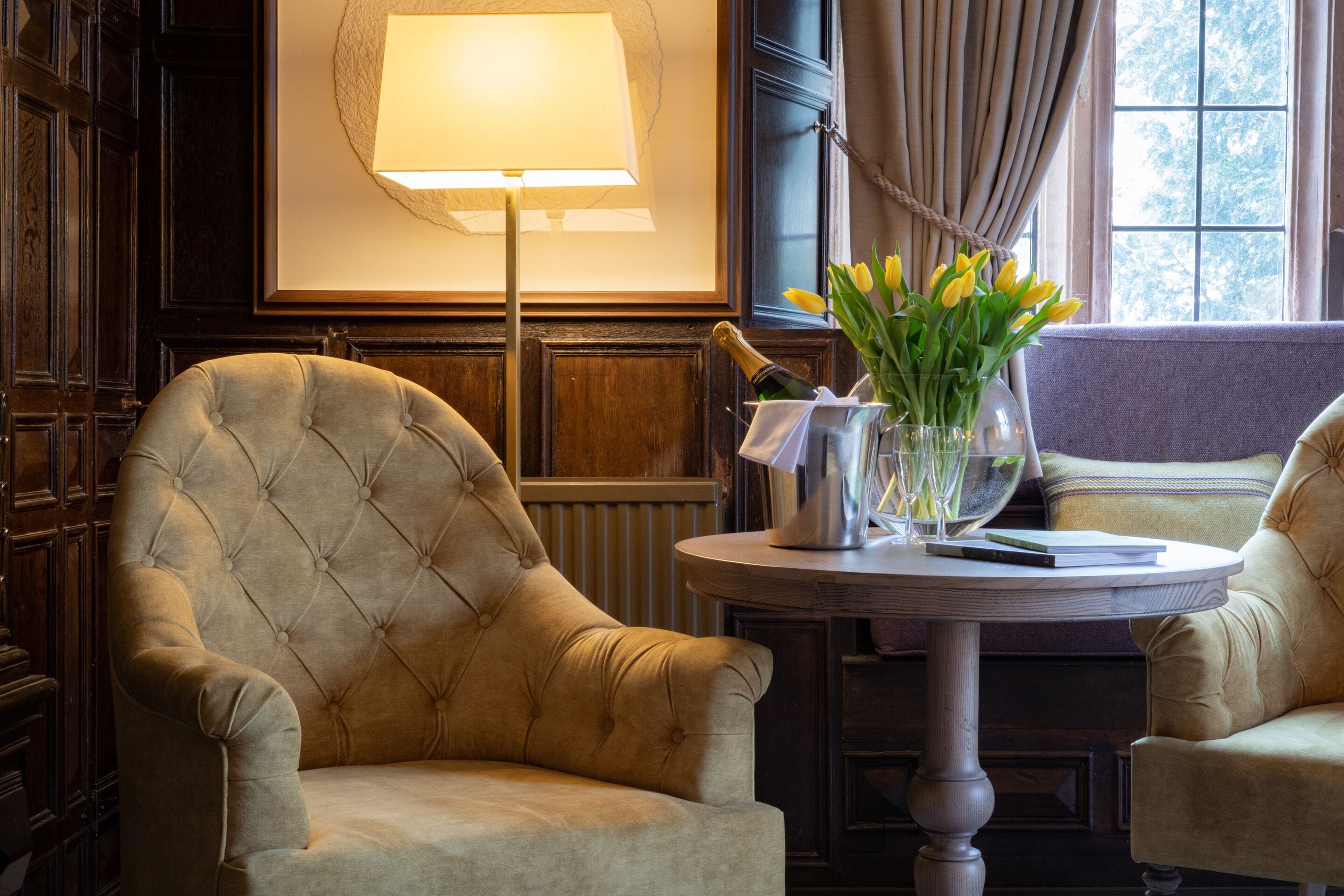 manor house four poster | hypo-allergenic bedding, in-room safe, desk, iron/ironing board