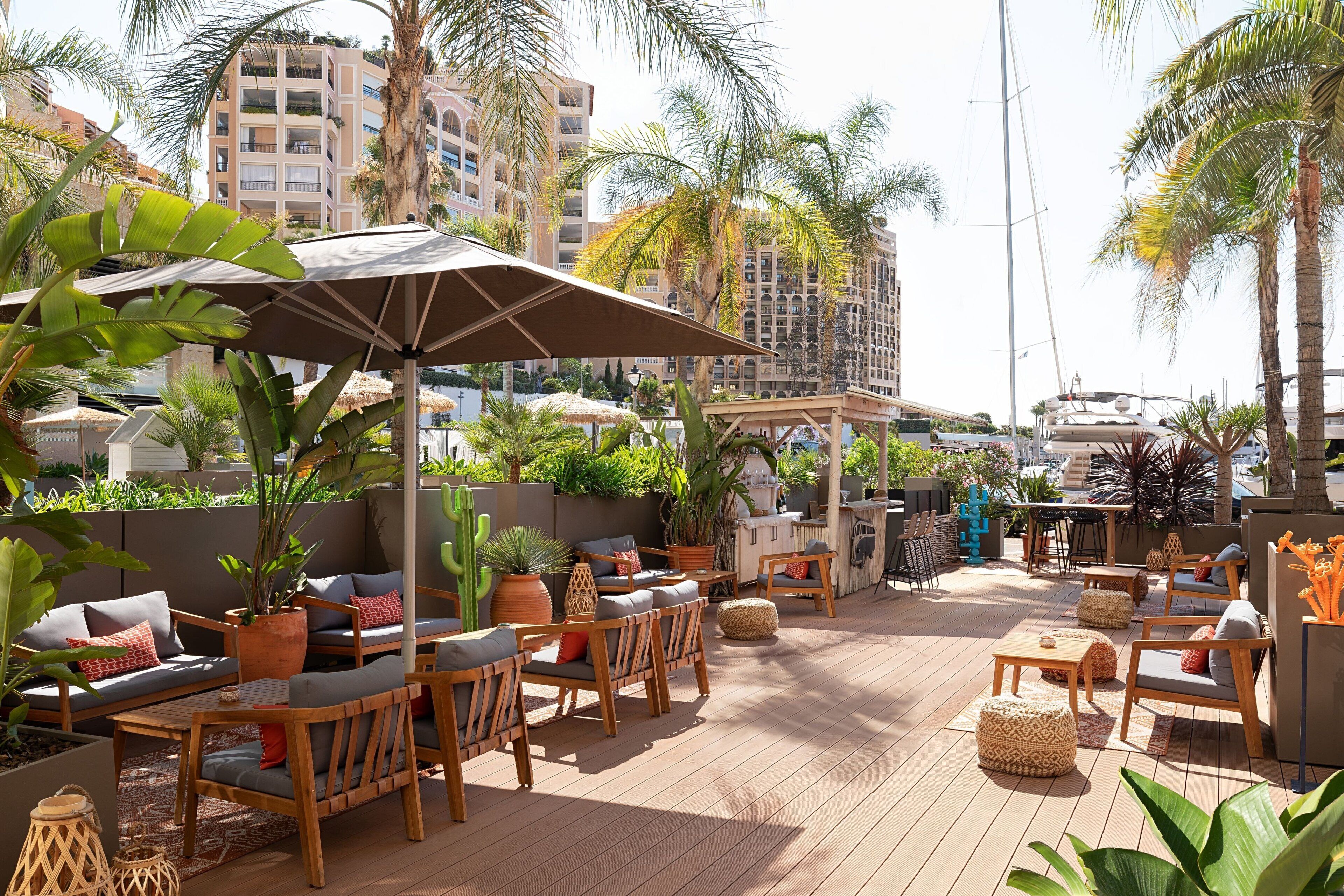 Breakfast, lunch, dinner served; Mediterranean cuisine, pool views 