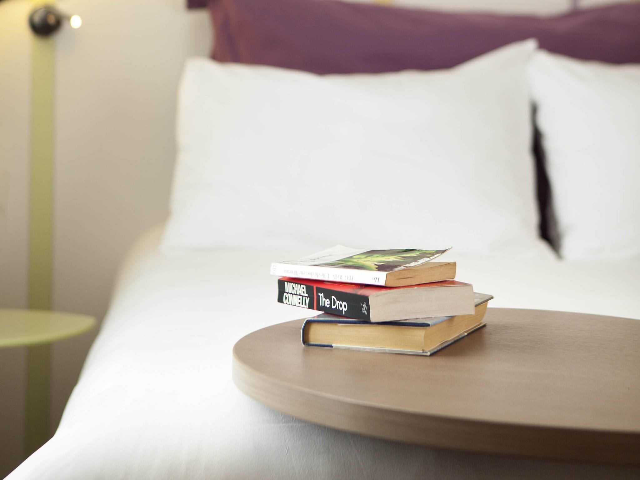 laptop workspace, blackout curtains, soundproofing, free wifi