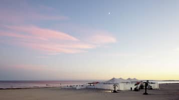 Vlak bij het strand