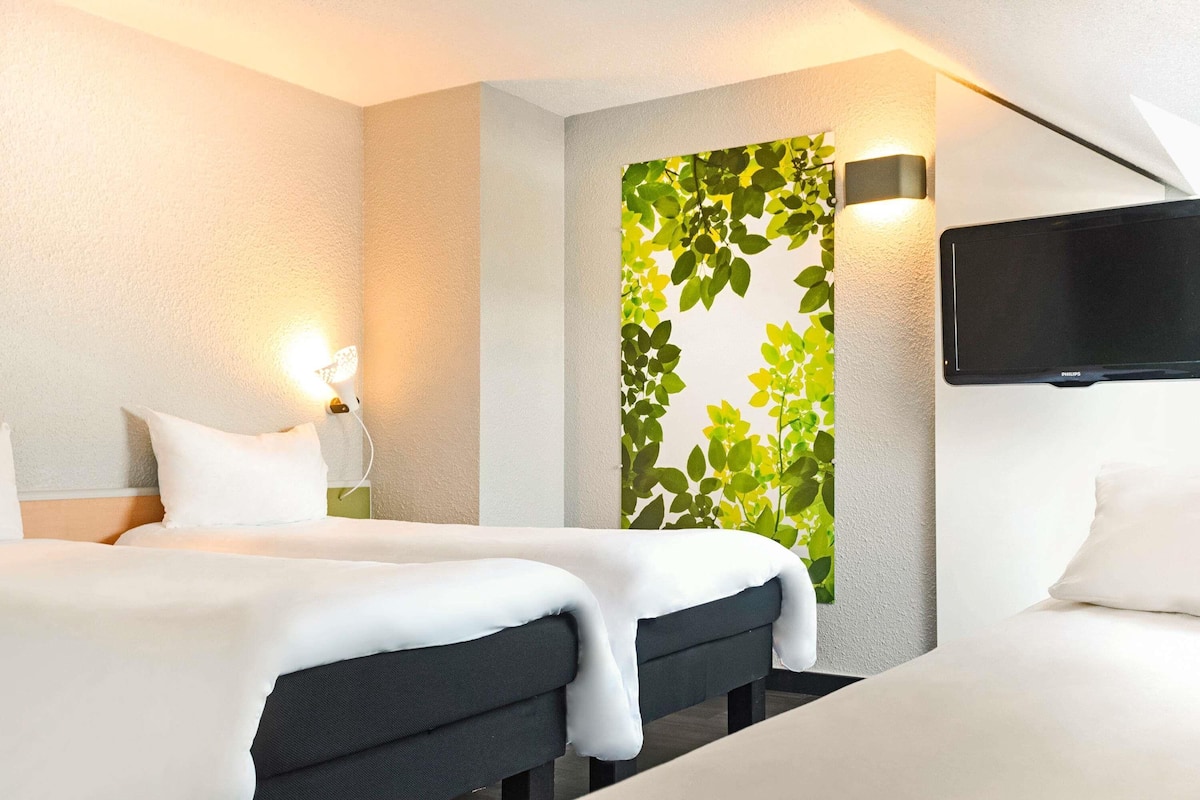 Chambre Standard, 2 lits une place | 20 chambres, bureau, rideaux occultants, chambres insonorisées