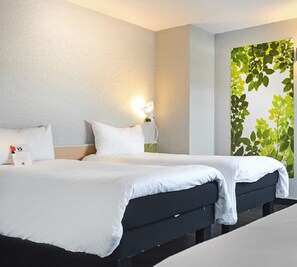 Standard Double Room, Multiple Beds | 20 bedrooms, desk, blackout drapes, soundproofing