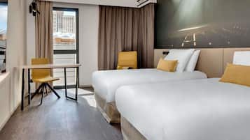 Privilege, Room, 2 Single Beds | In-room safe, desk, laptop workspace, blackout curtains