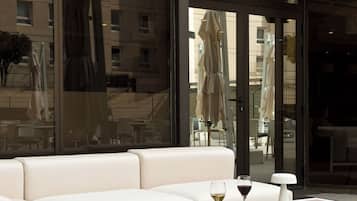 Outdoor banquet area