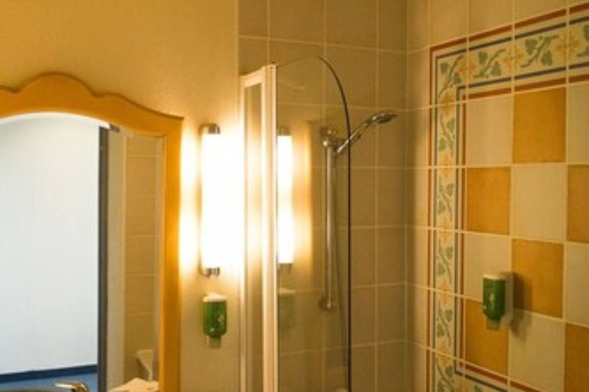 free toiletries, hair dryer, towels