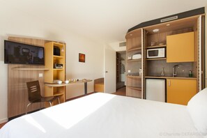 Premium bedding, desk, soundproofing, iron/ironing board