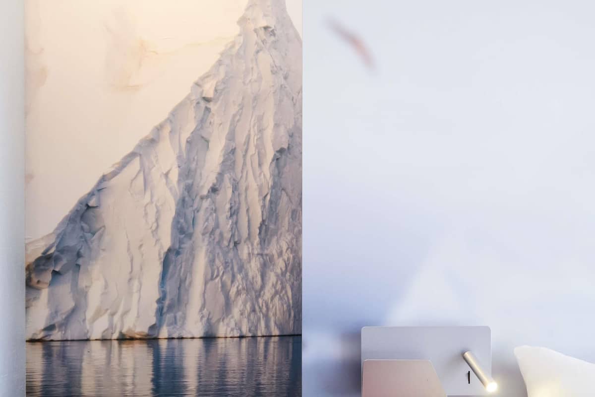 Premium bedding, pillowtop beds, desk, laptop workspace