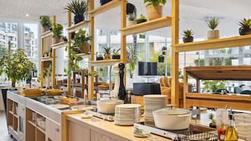 Serveert lunch en diner, Franse gerechten