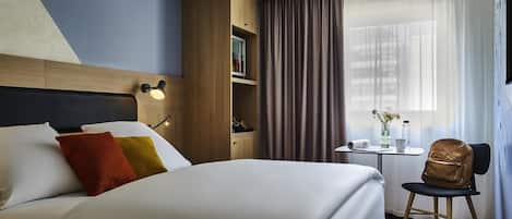 Premium bedding, minibar, in-room safe, desk